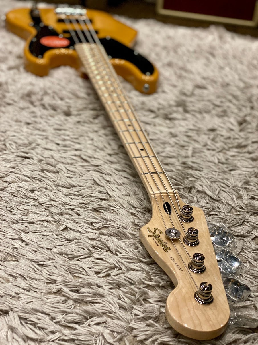 Squier Paranormal Series 54 Jazz Bass Telecaster in Butterscoth Blonde
