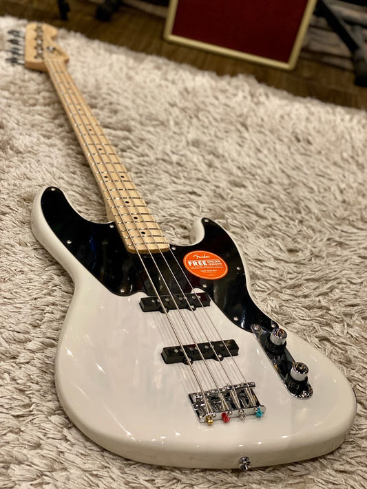 Squier Paranormal Series 54 Jazz Bass Telecaster in White Blonde