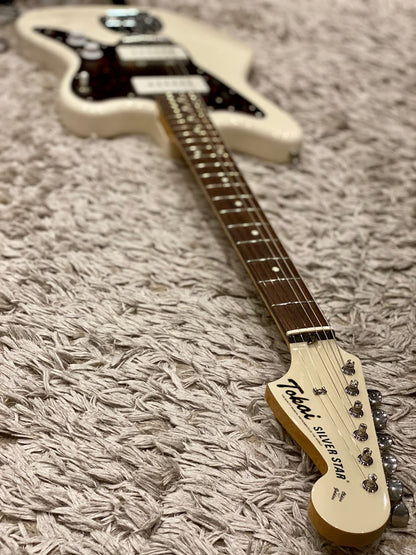 Tokai TJM-140 MH Silverstar Offset in Vintage White with Matching Headstock