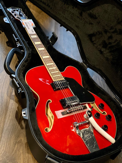 Ibanez AFS75T-TCR Artcore in Trans Cherry Red