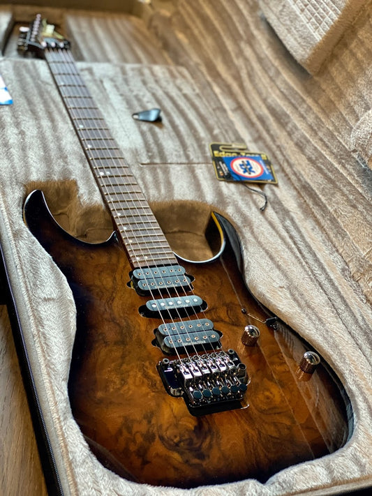 Ibanez RG970WBWZ-WLB Premium in Walnut Burst