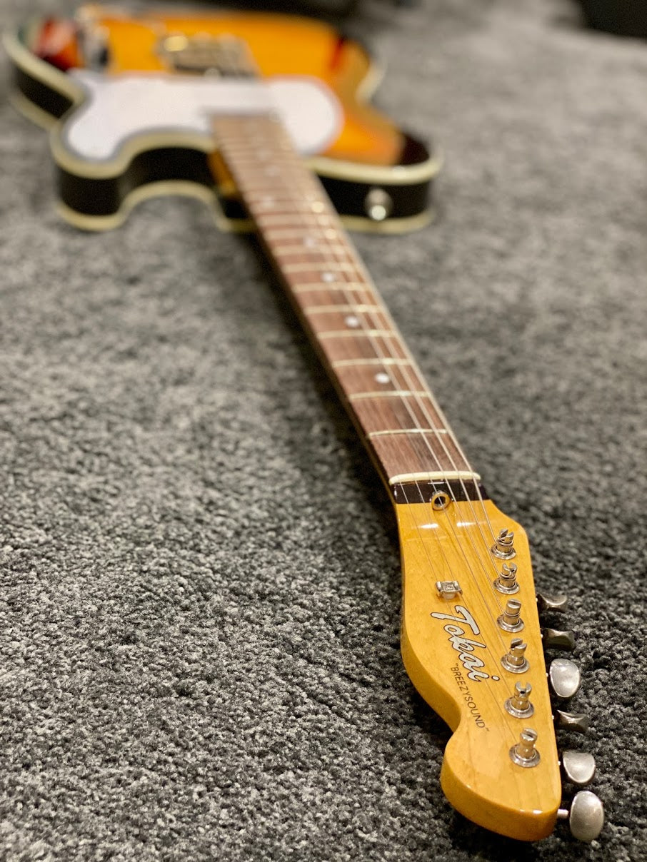 Tokai ATEB-Maverick YS/R Breezysound Japan in Yellow Sunburst