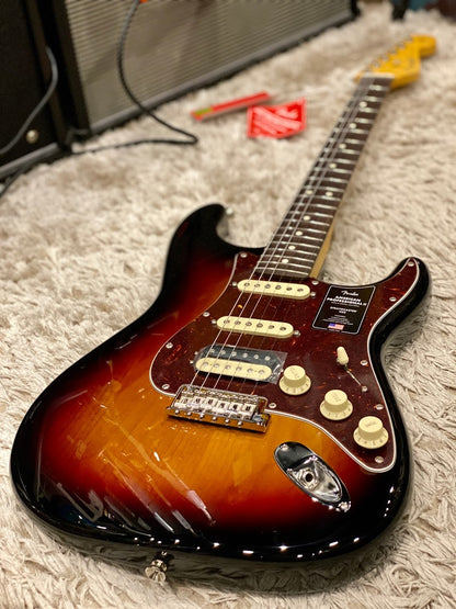 Fender American Professional II Stratocaster HSS in 3 Color Sunburst with Rosewood Fingerboard