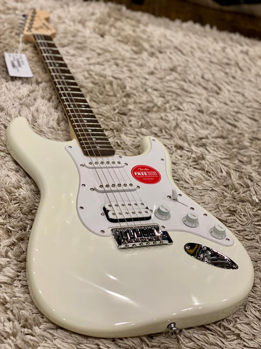 Squier Bullet HSS Stratocaster with Tremolo and Laurel FB in Arctic White