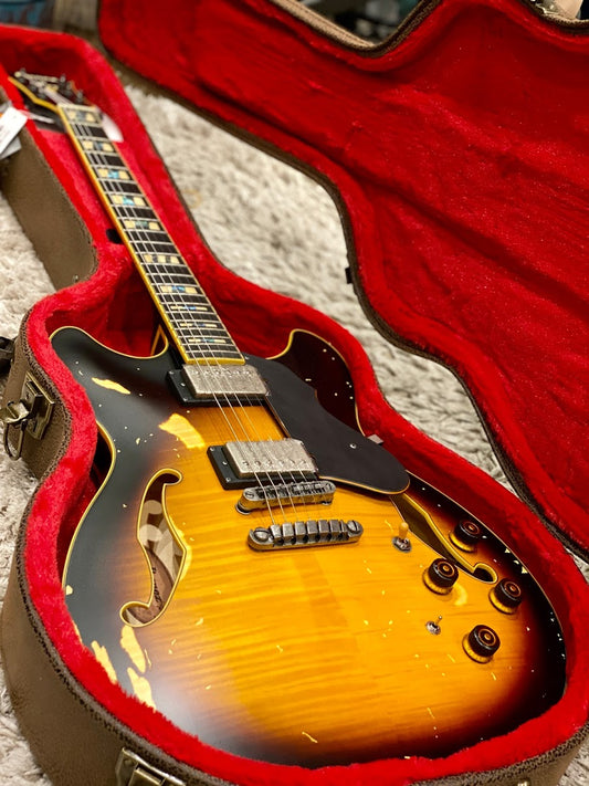 Ibanez Artstar Vintage ASV100FMD-YSL in Yellow Sunburst Low Gloss with Case