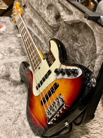 Fender American Ultra Jazz Bass V in Ultraburst with Rosewood Fingerboard