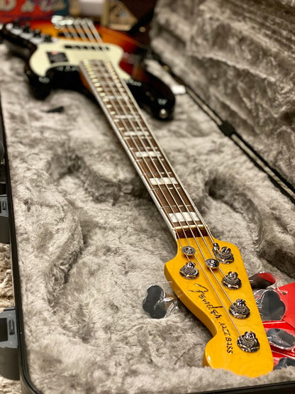 Fender American Ultra Jazz Bass V สี Ultraburst พร้อมฟิงเกอร์บอร์ดไม้ Rosewood 