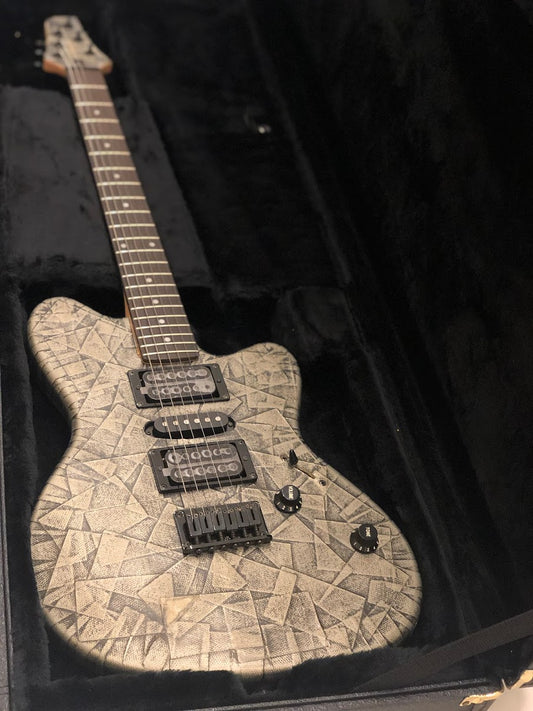 Ibanez NDM1 Noodles Signature Taped Stained Gray with Hardshell Case