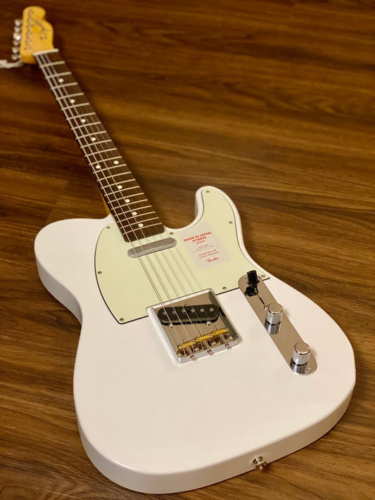 Fender Japan Hybrid 60s Telecaster Rosewood FB in Arctic White