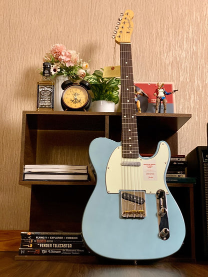 Fender Japan Hybrid 60s Telecaster Rosewood FB in Ocean Turquoise Metallic