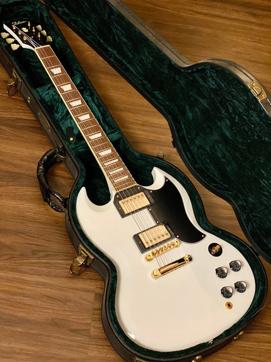 Tokai SG-118G Vintage Series Japan in Snow White with Gold Hardware