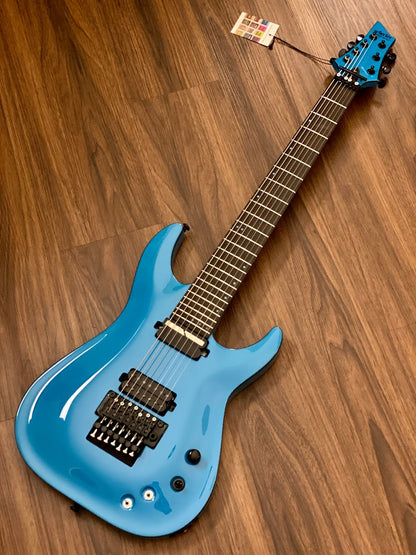 Schecter Keith Merrow KM-7 FR S with Floyd Rose in Lambo Blue