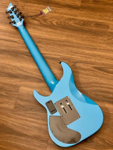 Schecter Keith Merrow KM-7 FR S with Floyd Rose in Lambo Blue