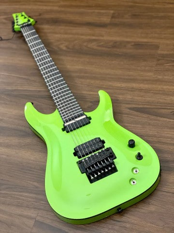 Schecter Keith Merrow KM-7 FR S with Floyd Rose in Lambo Green