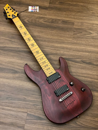 Schecter JL-7 NT JEFF LOOMIS Signature VRS in Vampyre Red Satin