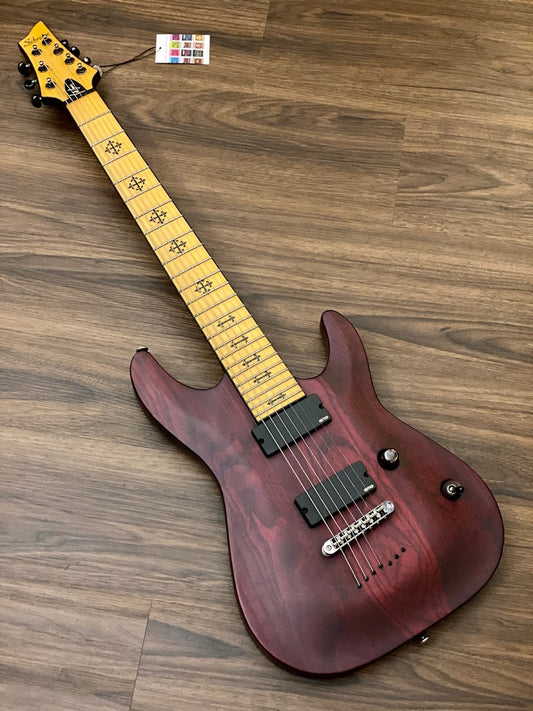 Schecter JL-7 NT JEFF LOOMIS Signature VRS in Vampyre Red Satin