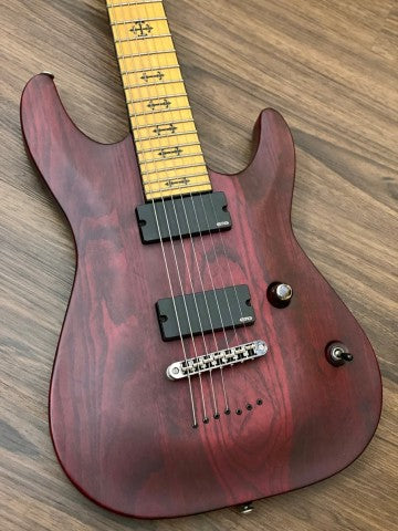 Schecter JL-7 NT JEFF LOOMIS Signature VRS in Vampyre Red Satin