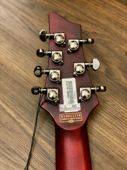 Schecter JL-7 NT JEFF LOOMIS Signature VRS in Vampyre Red Satin