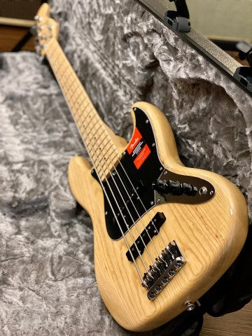 Fender American Professional Jazz Bass V - Natural with Maple