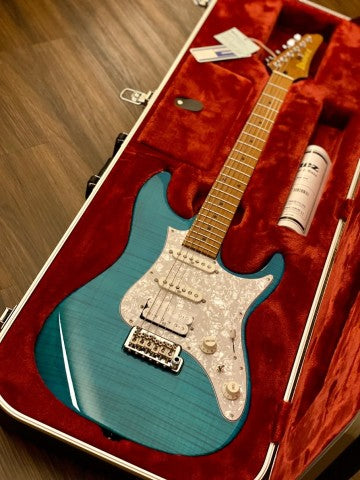 Ibanez Prestige AZ2204F - Aqua Burst แบบใส 