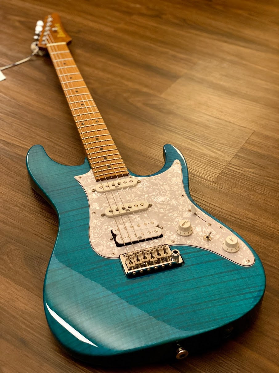 Ibanez Prestige AZ2204F - Transparent Aqua Burst – nafiriguitar.com