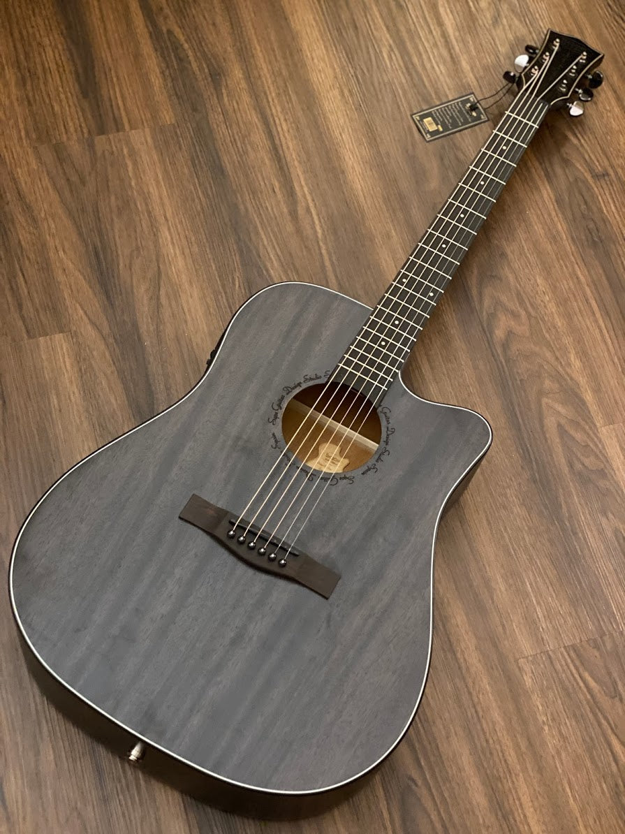 SQOE Spain SQ-AC-FG Acoustic Electric in Stained Black Natural Matte