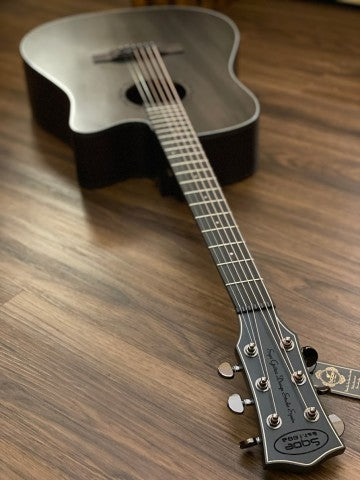 SQOE Spain SQ-AC-FG Acoustic Electric in Stained Black Natural Matte