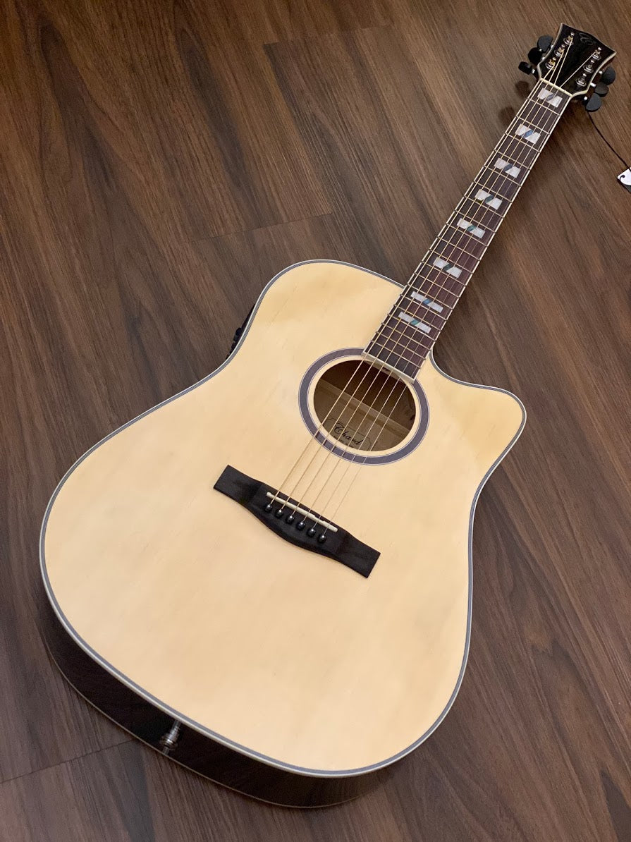 Chard ED29 Acoustic Electric in Natural พร้อมปรีแอมป์ Fishman Presys Plus 