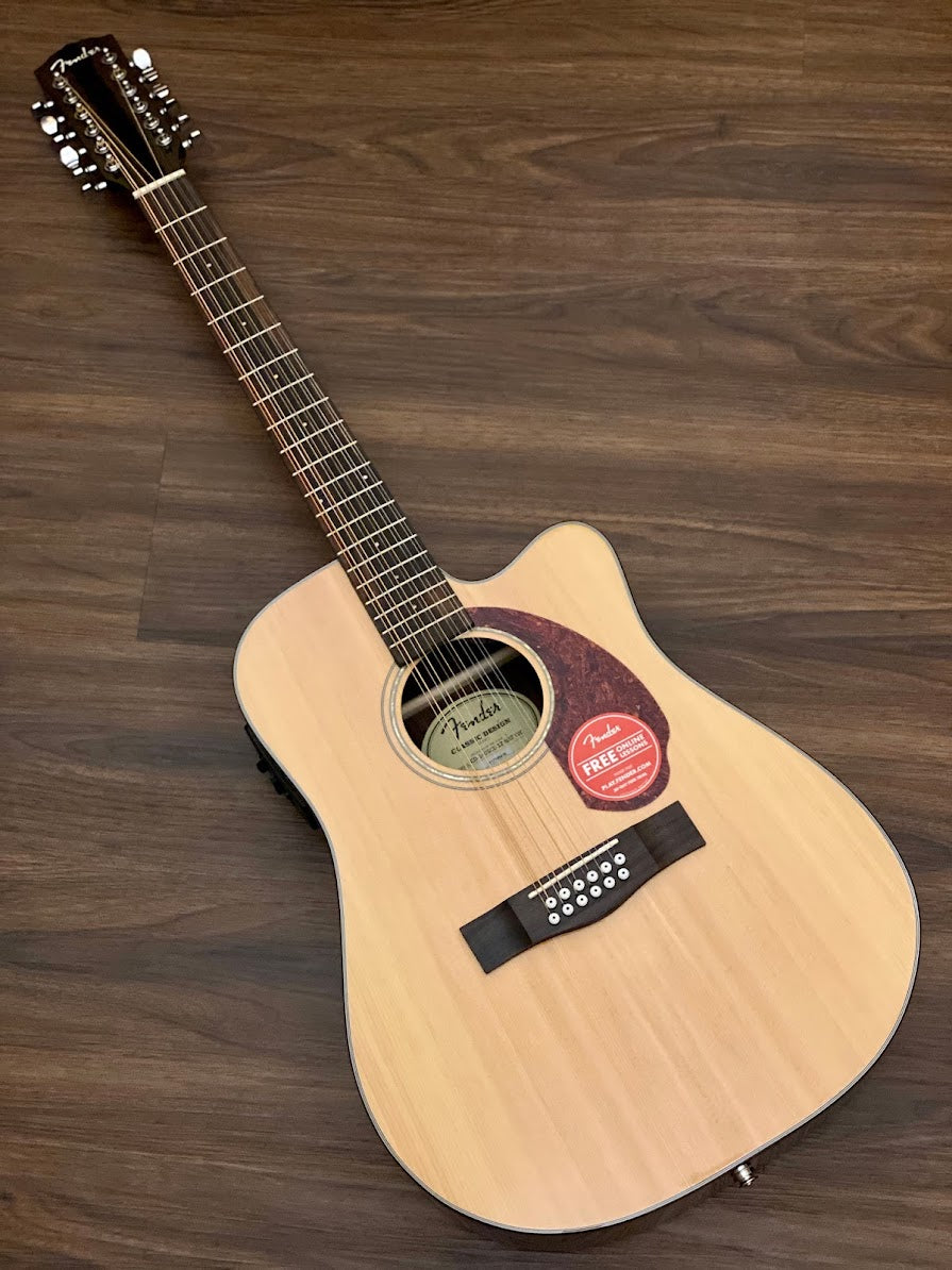 Fender CD-140SCE 12-string acoustic electric with case - Natural