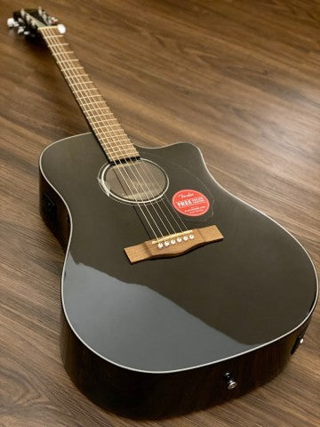 Fender CD-60 SCE Dreadnought Acoustic Electric in Black