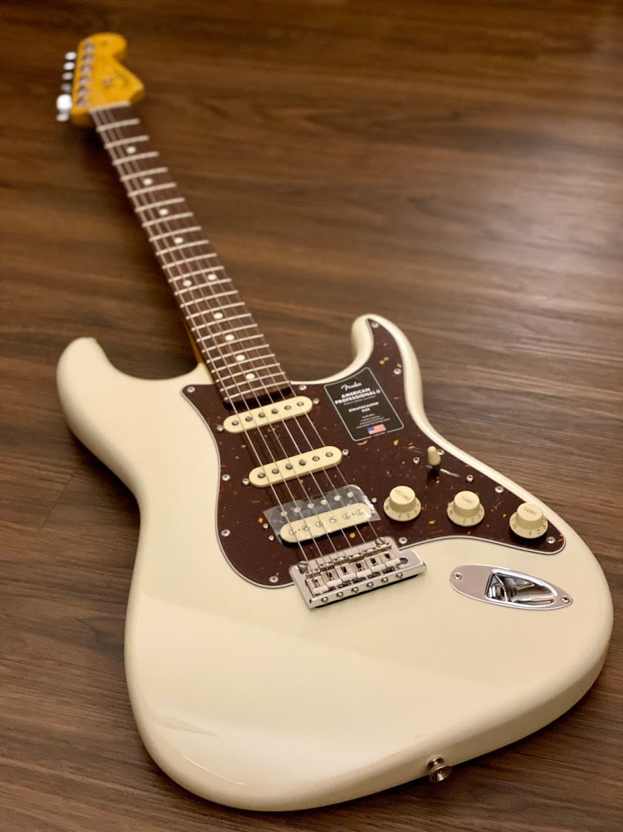 Fender American Professional II Stratocaster HSS Rosewood FB - Olympic White