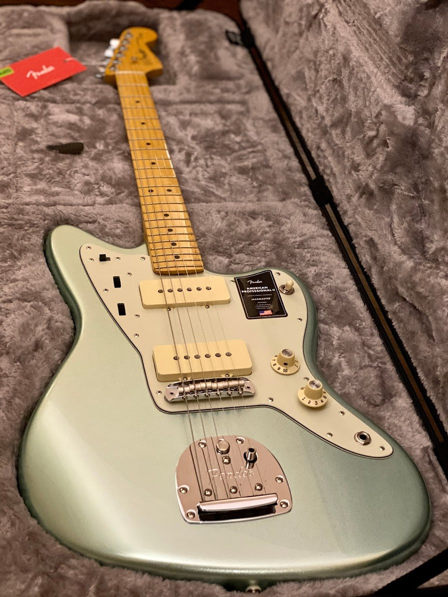 Fender American Professional II Jazzmaster Maple FB - Mystic Surf Green