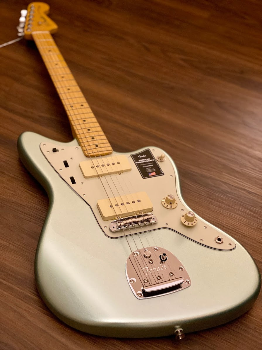 Fender American Professional II Jazzmaster Maple FB - Mystic Surf Green