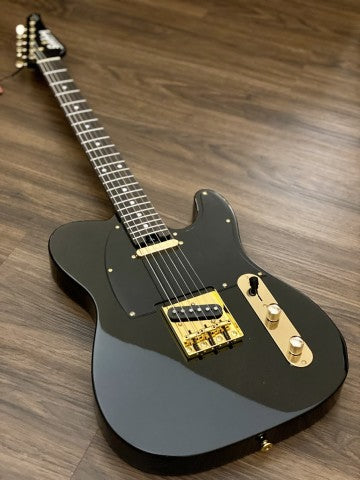 Soloking MT-1G MKII in Black Beauty with Gold Hardware and Matching Headstock