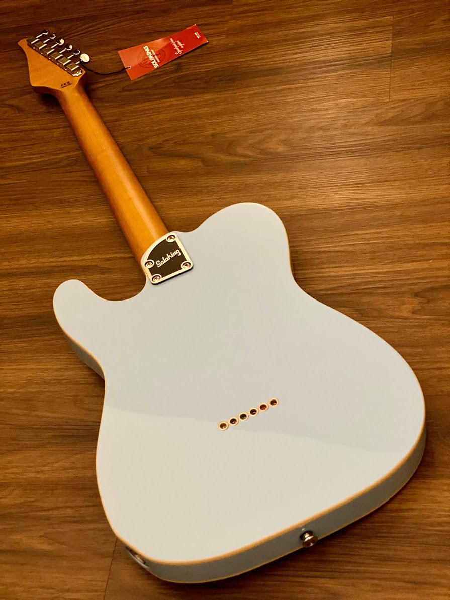 Soloking T-1B Vintage MKII with Roasted Maple Neck and FB in Sonic Blue