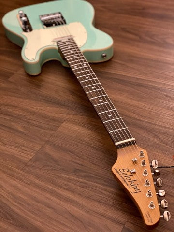 Soloking T-1B Vintage MKII with Roasted Maple Neck and Rosewood FB in Surf Green