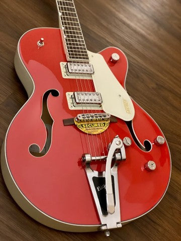 Gretsch G5410T Limited Edition Electromatic Tri-Five Hollowbody - Fiesta Red on Vintage White