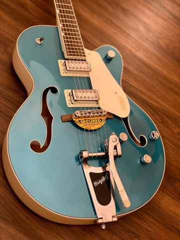 Gretsch G5410T Limited Edition Electromatic Tri-Five - Ocean Turquoise on Vintage White