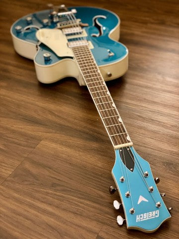 Gretsch G5410T Limited Edition Electromatic Tri-Five - Ocean Turquoise on Vintage White