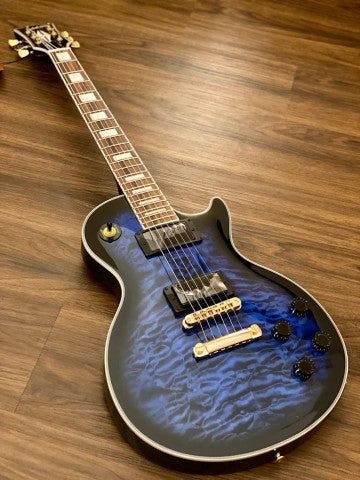 Soloking SLS60QM Deluxe in Black Aqua Burst Nafiri Special Run