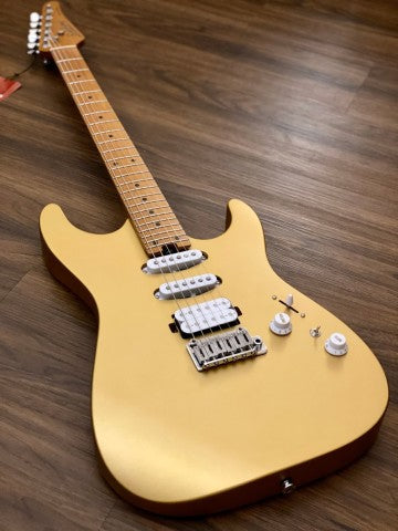Soloking MS-1 Custom 24 HSS Flat Top in Satin Shoreline Gold Nafiri Special Run