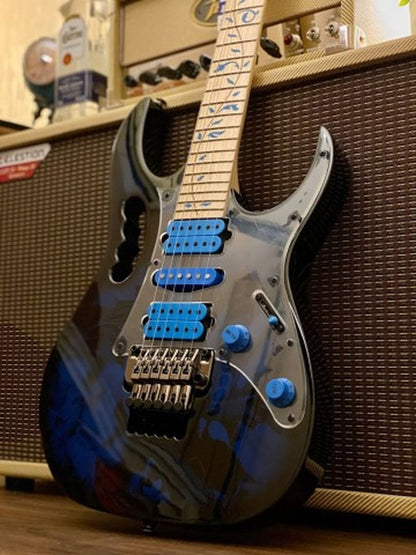 Ibanez Steve Vai Signature JEM77P - Blue Floral Pattern