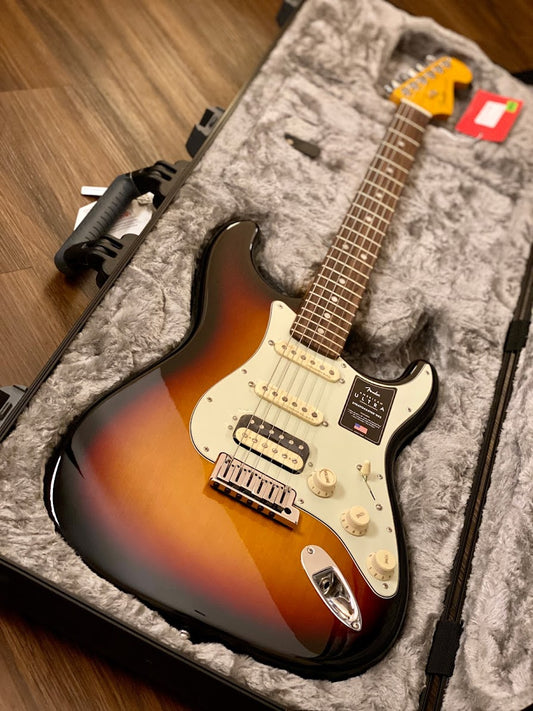 Fender American Ultra HSS Stratocaster with Rosewood FB in Ultraburst
