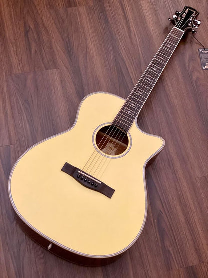 SQOE SPAIN XLDC-YN Acoustic Electric in Yellow Natural