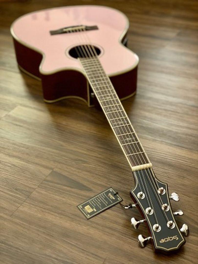 SQOE SPAIN XLDC-PI Acoustic Electric in Faded Shell Pink