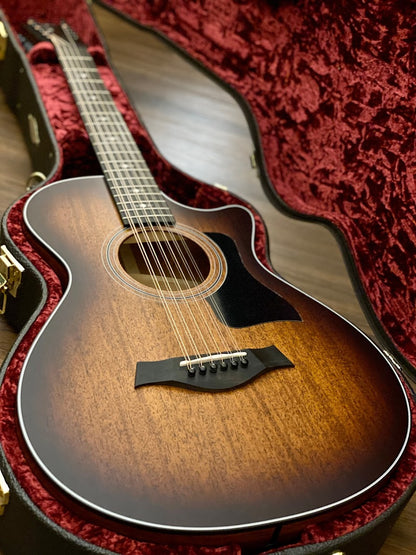 Taylor 362ce V-Class Grand Concert 12-String Acoustic Electric ใน Shaded Edge Burst/Satin Black 