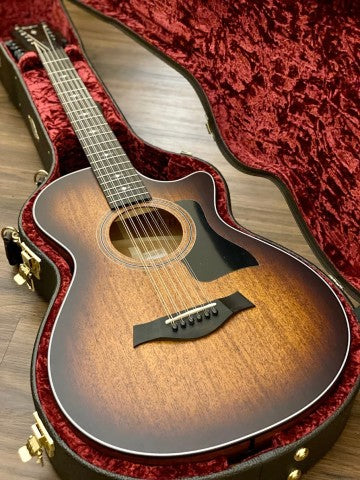 Taylor 362ce V-Class Grand Concert 12-String Acoustic Electric in Shaded Edge Burst/Satin Black