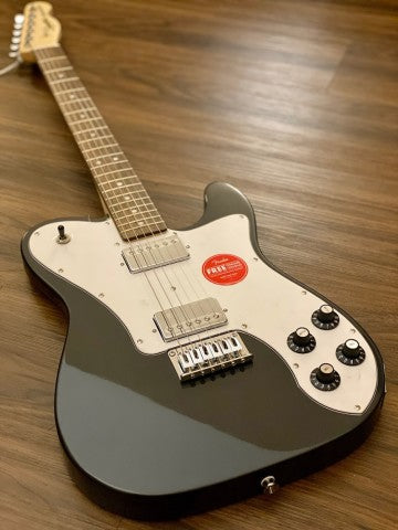 Squier Affinity Series Telecaster Deluxe with Laurel FB in Charcoal Frost Metallic