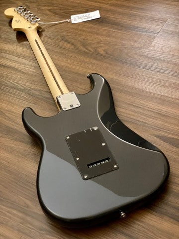 Squier Affinity Series HH Stratocaster with Laurel FB in Charcoal Frost Metallic