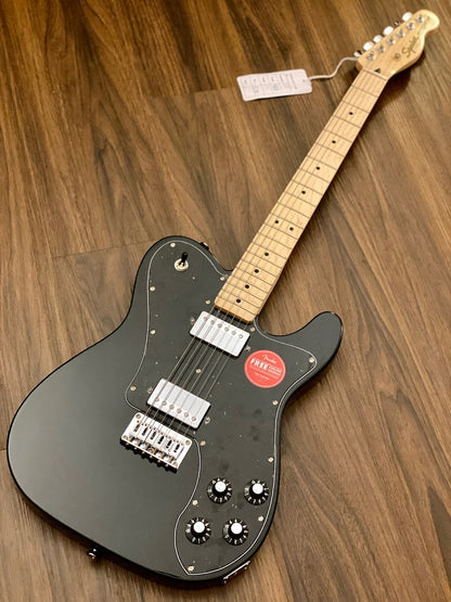 Squier Affinity Series Telecaster Deluxe พร้อม Maple FB สีดำ 